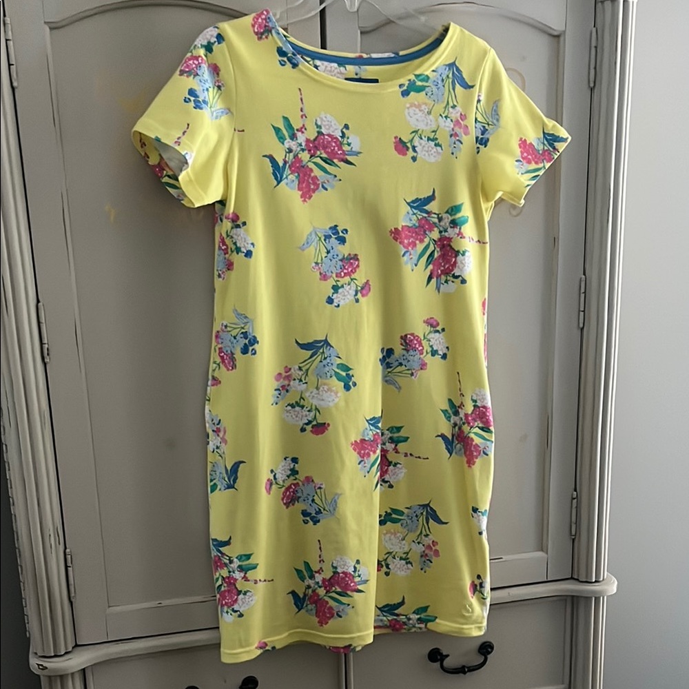Joules Floral Yellow Dress
